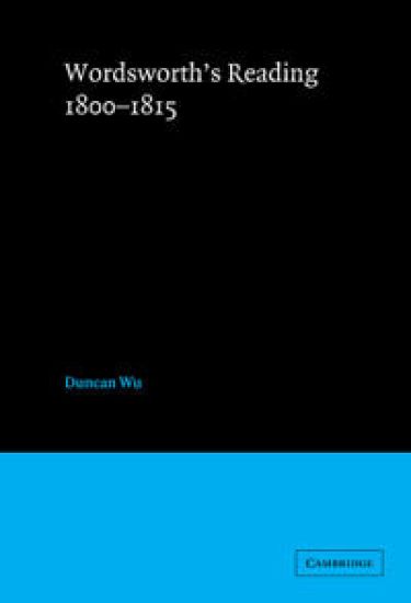 Wordsworth's Reading 1800–1815
