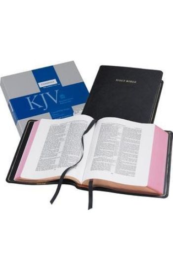 KJV Concord Wide Margin Reference Bible, Black Edge-lined Goatskin Leather, KJ766:XME