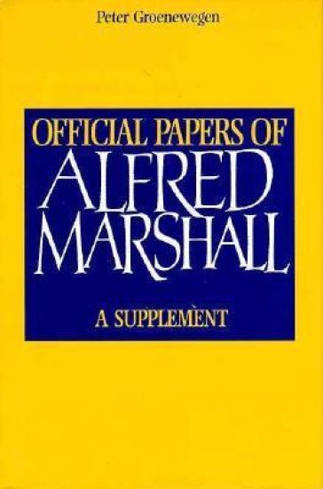 Official Papers of Alfred Marshall
