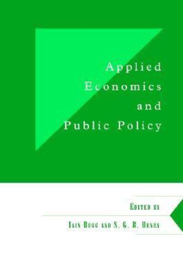 Applied Economics and Public Policy
