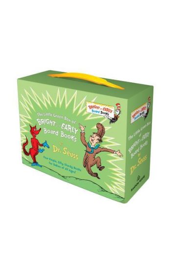 Little Green Boxed Set of Bright and Early Board Books: Fox in Socks; Mr. Brown Can Moo! Can You?; There's a Wocket in My Pocket!; Dr. Seuss's ABC