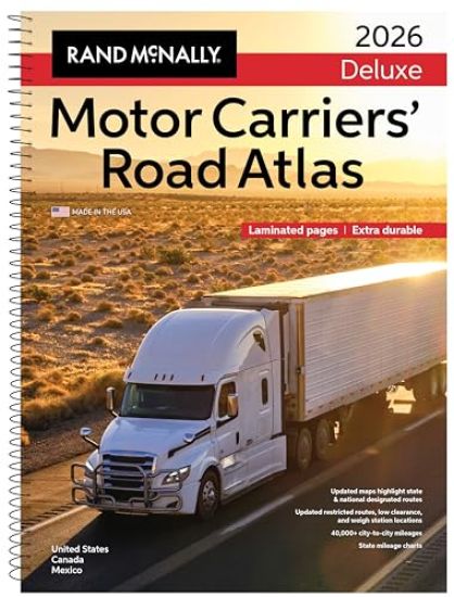 2026 Rand McNally Deluxe Motor Carriers Road Atlas