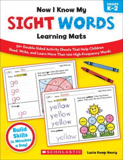 NOW I KNOW MY SIGHT WORDS LEARNING MATS