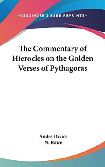 THE COMMENTARY OF HIEROCLES ON THE GOLDE