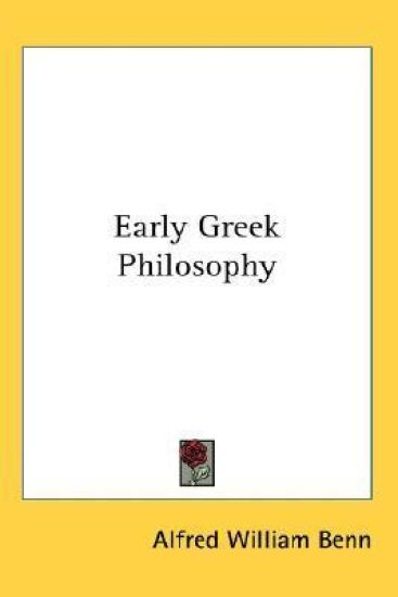 EARLY GREEK PHILOSOPHY