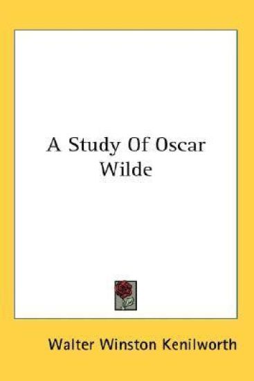 A STUDY OF OSCAR WILDE