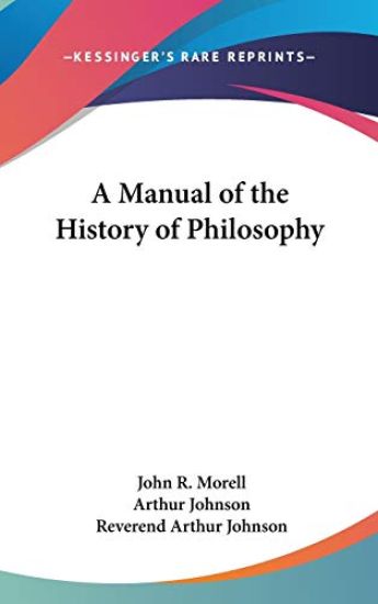 Manual Of The History Of Philosophy