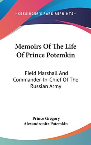 Memoirs Of The Life Of Prince Potemkin