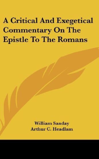 A CRITICAL AND EXEGETICAL COMMENTARY ON
