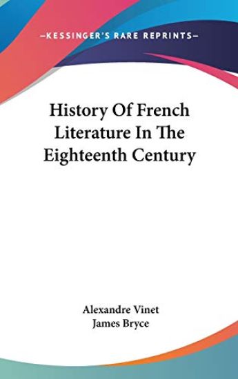 History Of French Literature In The Eighteenth Century