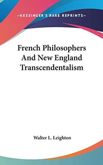 French Philosophers and New England Transcendentalism