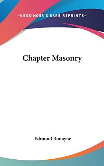 CHAPTER MASONRY