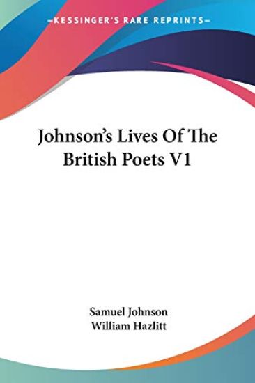 Johnson's Lives of the British Poets