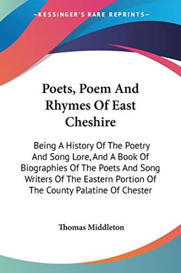 Poets, Poem and Rhymes of East Cheshire