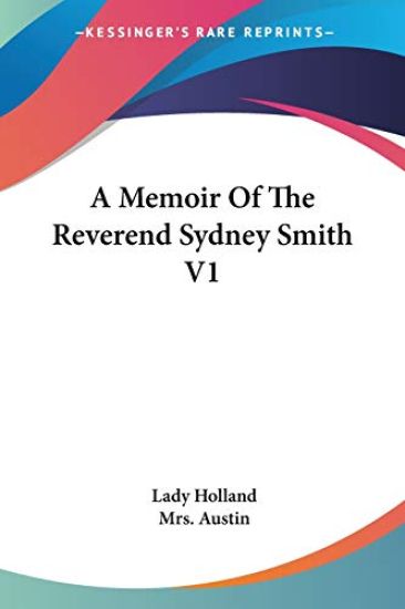 A Memoir Of The Reverend Sydney Smith