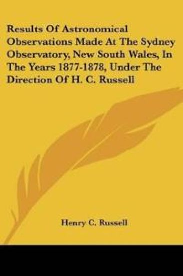 RESULTS OF ASTRONOMICAL OBSERVATIONS MAD