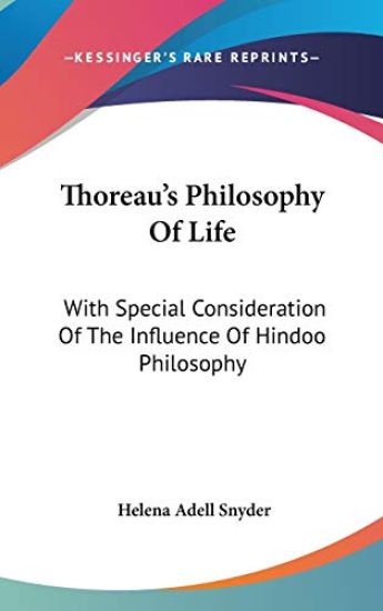 Thoreau's Philosophy Of Life