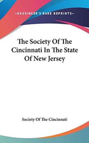 The Society Of The Cincinnati In The State Of New Jersey