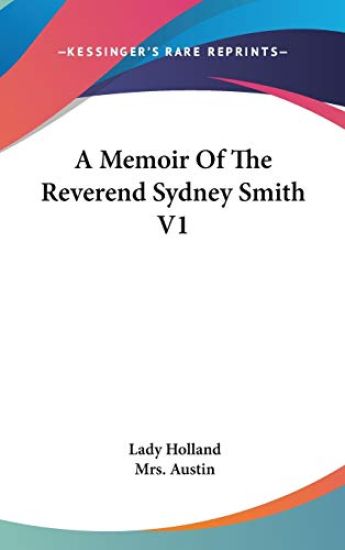 A Memoir Of The Reverend Sydney Smith