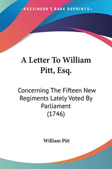 A Letter To William Pitt, Esq.