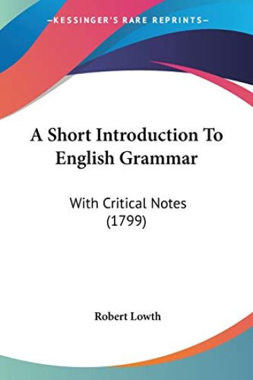 A Short Introduction To English Grammar