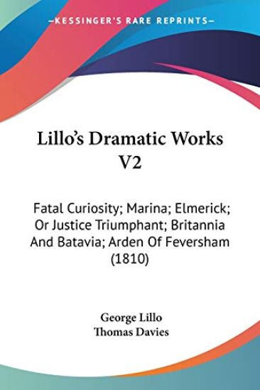 Lillo's Dramatic Works