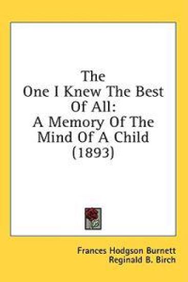 The One I Knew The Best Of All