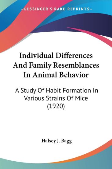 Individual Differences And Family Resemblances In Animal Behavior