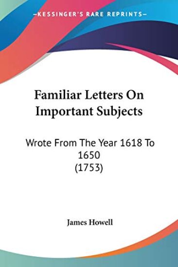 Familiar Letters On Important Subjects