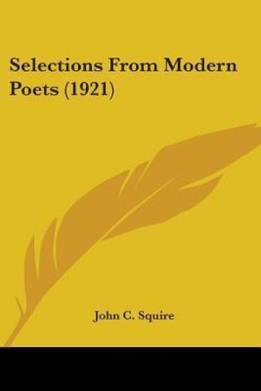 Selections From Modern Poets