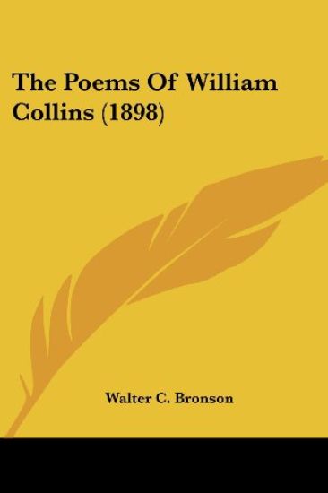 The Poems Of William Collins