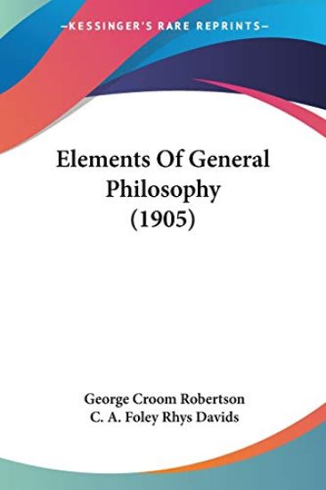 Elements Of General Philosophy