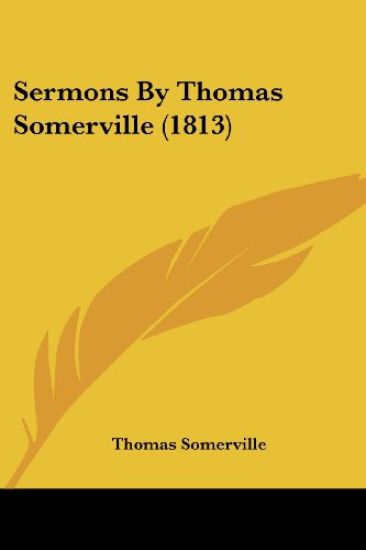 Sermons By Thomas Somerville