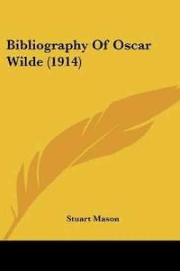 Bibliography Of Oscar Wilde
