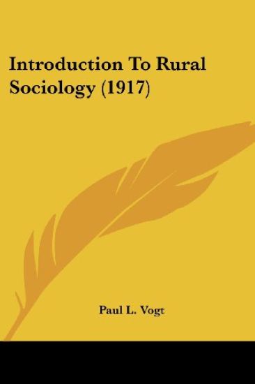 Introduction To Rural Sociology