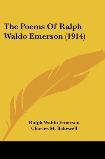 The Poems Of Ralph Waldo Emerson