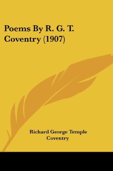 Poems By R. G. T. Coventry