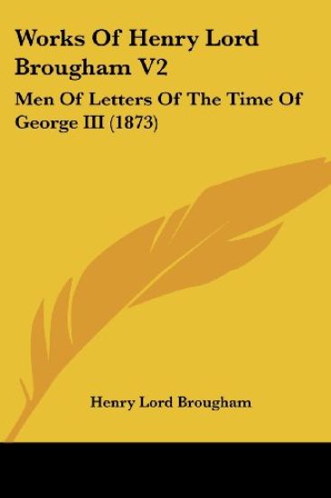Works Of Henry Lord Brougham