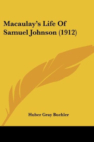 Macaulay's Life Of Samuel Johnson