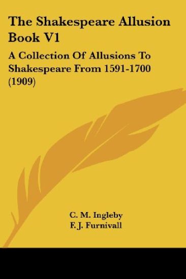 The Shakespeare Allusion Book 1