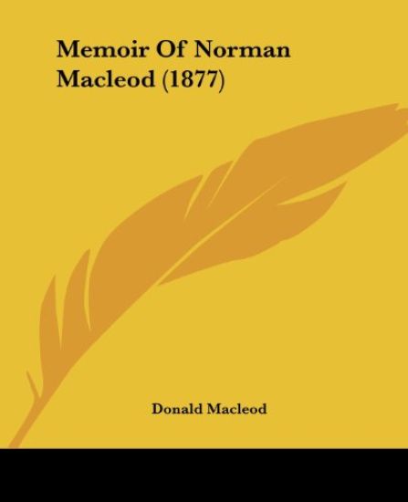 Memoir Of Norman Macleod
