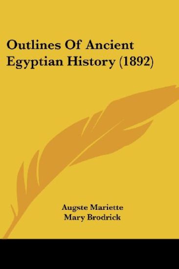 Outlines Of Ancient Egyptian History