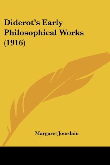 Diderot's Early Philosophical Works