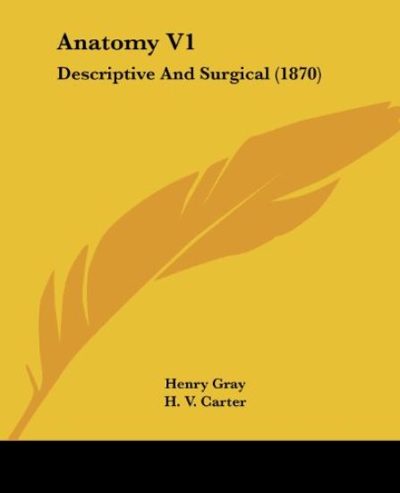 Anatomy V1: Descriptive And Surgical (1870)