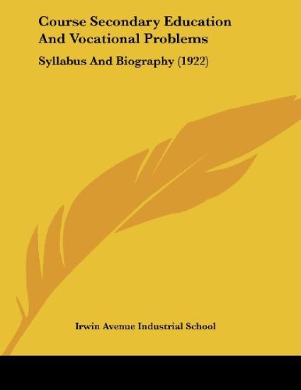 Course Secondary Education And Vocational Problems
