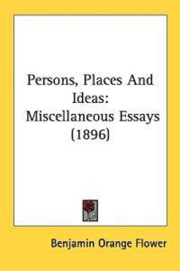 Persons, Places And Ideas