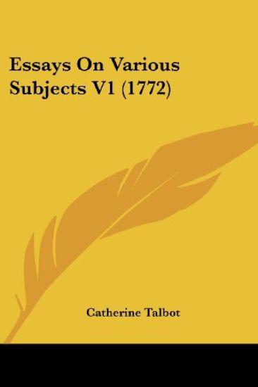 Essays On Various Subjects