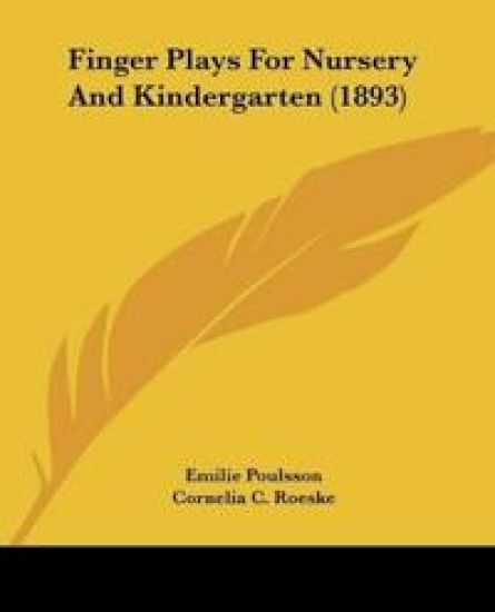 Finger Plays For Nursery And Kindergarten