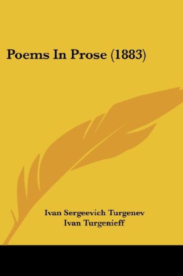 Poems In Prose