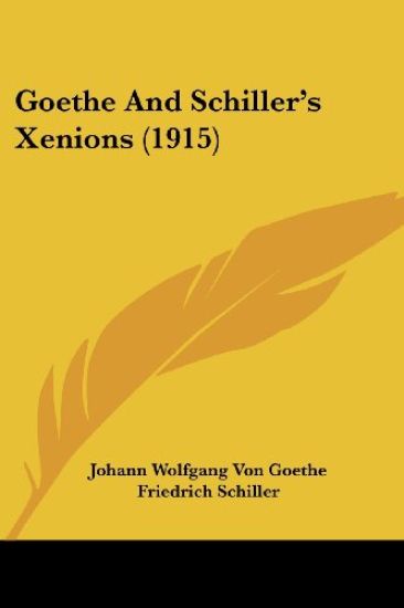 Goethe And Schiller's Xenions